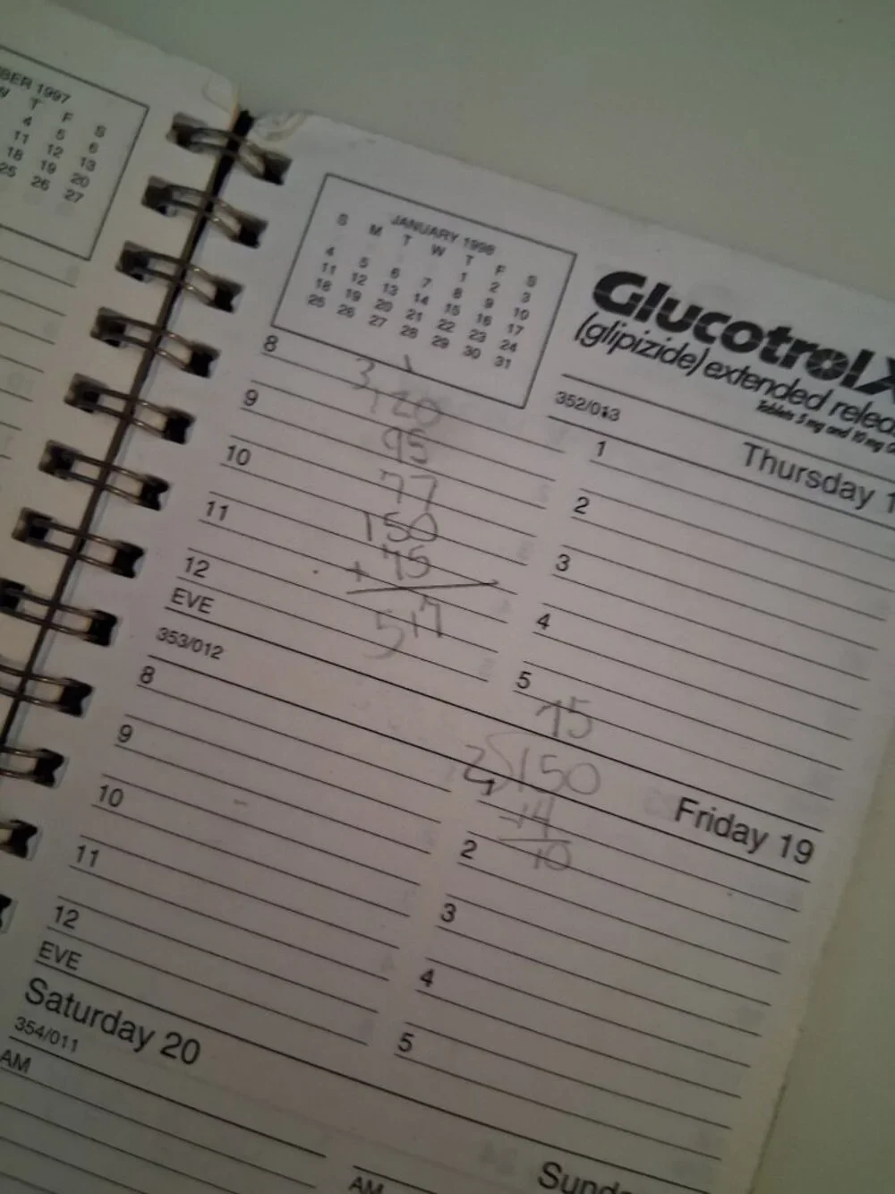 Vintage Pfizer 1997/1998 Day Planner